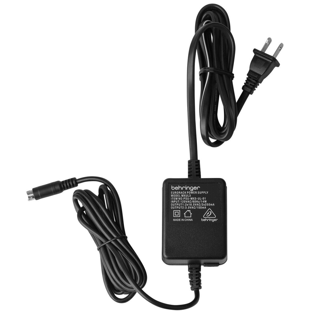 Behringer PSU3UL UL Replacement Power Supply for Certain EURORACK and